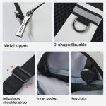 FRID Anti-diefstal Sling Chest Crossbody tas, diefstalbestendige tas,schoudertas, borstzak van nylon voor dames en heren, licht, eenvoudig en met grote capaciteit