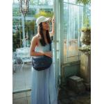 Mademoiselle.M M70 Half-Moon Bag Nubuk-Blue