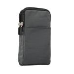Heren mobiele telefoon heuptas mobiele telefoon schoudertas met portemonnee heren, 6 inch mobiele telefoon schoudertas holster portefeuille telefoonhoes met riemclip buiktas heupza