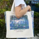 Canvas Tote Bag Esthetisch - Tote tas met ritssluiting en binnenvak door schouder Tote tassen voor vrouwen winkelen en reizen - Waardering cadeau voor leraar bruidsmeisje vriendsch