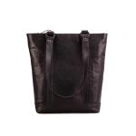 Leren Shopper Laramie, Zwart