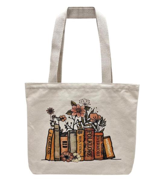 Draagtas, Draagtassen Dames, Boodschappentas, Schoudertas Stoffen Tas, Katoenen Tas, Jute Tas, Met Vintage Print, Canvas Tote Bag om te winkelen School
