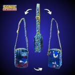 Sonic the Hedgehog Tasche für Jungen, Design Sonic, Verstellbare Tasche, Geschenk für Kinder und Jugendliche