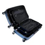 Beibye Hard Case Trolley koffer met dubbele wieltjes, maat M, L, XL, blauw