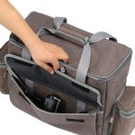 CHDWEY Umhängetaschen für Herren Large-Capacity Canvas Bag Multi-Functional Picnic Tool Tableware Cup Storage Bag Outdoor Camping Handbag