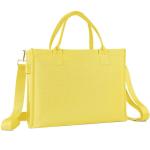 Canvas Dote Bag, grote schoudertas, shoppertas, crossbody tas, reistas, handtas, alles met brede riem, geel, Large