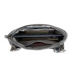 Unisex Boho Anti-Diefstal Clutch Crossbody, Grijs Heather, grijs-heide