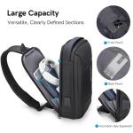Crossbody tas voor mannen en vrouwen kleine crossbody casual reizen kleine sport wandelen fietsen dag tas (lichtblauw), zwart, Tsa Lock Bag, Zwart