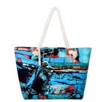 Badtas XXL familie strandtas dames met ritssluiting strandtas groot, jaren 90 retro chic, XX-Large, Retro