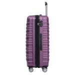 Beibye Hard Case Trolley koffer met dubbele wieltjes, maat M, L, XL, violet