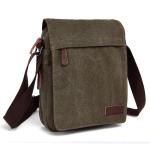 Outreo Heren-schoudertas, retro, schoudertas, vintage, aktetas, van canvas, boodschappentas, voor school, laptop, vrije tijd, beurs, handtas