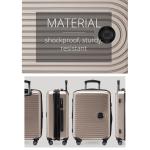 HAUPTSTADTKOFFER Midden grote harde koffer, TSA, 4 wielen, check-in bagage met 8 cm volumevergroting, 77 cm, 130 liter, grafiet, champagne, kofferset