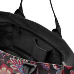 Shopper e1 - grote tas - ruimte voor kleine en grote boodschappen, Paisley Black, 50 x 26,5 x 16,5 cm / 50 x 35 x 16,5 cm expanded, Shopper