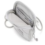 Schoudertas Heren & Dames Klein Grijs - "Josh" Mini Nektasje Gemaakt van Gerecyclede PET-flessen voor Vrije tijd & Festivals - Crossbody Mobiele Telefoon Portemonnee, Waterafstoten