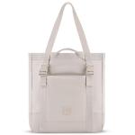 Jessy Tote tas voor dames en heren, handtas met opvouwbaar plafond voor festival, zwembad, vakantie, grote schoudertas met ritssluiting, waterafstotend, Zand, Eén maat