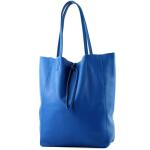 Modamoda T163 Shopper, tas, van leer, groot, met binnenvak, Large