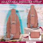 ZOMAKE Borstzak Sling Bag voor heren, diefstalbestendig, crossbody tas voor mannen en vrouwen, schoudertas voor outdoor, fietsen, reizen, wandelen