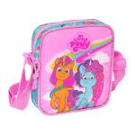 Safta MY LITTLE PONY MAGIC Kleine Umhängetasche für Kinder, ideal für Kinder von 5 bis 14 Jahren, bequem und vielseitig, Qualität und Widerstandsfähigkeit, 16 x 4 x 18 cm, Ros