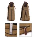 Outreo Heren-schoudertas, retro, schoudertas, vintage, aktetas, van canvas, boodschappentas, voor school, laptop, vrije tijd, beurs, handtas