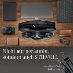 Pavone Nero Leder Aktentasche Herren – Laptoptasche, elegantes Design, langlebige Verarbeitung – Ideal für Geschäftsleute, Anwälte, perfekt für Geschäftsreisen und den tä