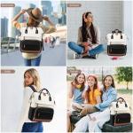 LOVEVOOK Rugzak voor dames, laptoprugzak met laptopvak, 18 inch, schoolrugzak, meisjes, tieners, schooltas, rugzak, dagrugzak, rugzak, waterdicht, voor school, reizen, universiteit