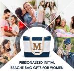 Strandtas, grote tote tassen, dames, tas, shopper, reistas, waterdicht, weekendtas, strandtas, XXL, familie, opvouwbare schoudertas, sporttas, geschenken voor vrouwen, donkerblauw-