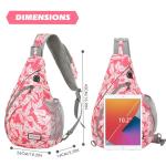 ZOMAKE Borstzak Sling Bag voor heren, diefstalbestendig, crossbody bag voor mannen en vrouwen, schoudertas voor outdoor, fietsen, reizen, wandelen