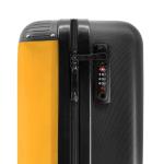 NoBoringSuitcases.com Kinderkoffer, handbagage, harde koffer met TSA-slot, jongens en meisjes, trolley, reiskoffer, draagtas, rolkoffer, klein of middelgroot, 42 Herdershond - Gele