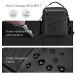 leren schoudertas voor heren crossbodytas voor heren voor heren schoudertas werktas casual crossbodytas messenger bags voor kantoor schoolreizen zwart