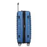 Beibye Hard Case Trolley koffer met dubbele wieltjes, maat M, L, XL, blauw