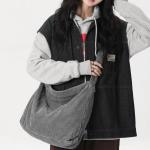 Schoudertas voor dames, grote shopper, tote bag, schoudertas, casual crossbody tas met verstelbare schouderriem, voor school, kantoor, werk, reizen, uitstapjes, winkelen, bruin