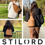 'Minou' Leren Sling Bag Dames 2-in-1 Rugzak Handtas Schoudertas Vintage Handle Bag Leder Tas Echt Leder, Kleur:bergamo- bruin