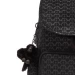 CITY PACK Middelgrote rugzak, Signature Emb (Zwart)