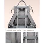 Rugzak voor dames, klein, elegant, waterdicht, cityrugzak, rugzaktas, 2-in-1, schoolrugzak, dagrugzak, beige + grijs + zwart PU, 13inch, Casual