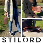 'Grecia' Moderne Leren Clutch Bag Vintage Portemonnee Dames Klein afneembaar Polsbandje en RFID-Bescherming Echt Leer, Kleur:kara - cognac