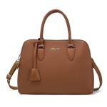 - Dames Bugatti Handtas Draagtas - Shopper Tote PU Leer Schoudertas - Veel Zakken Vakken Rits Crossbodytas - Vrouwen Meisje Tassen - Mode Stad Werk - Kameel Bruin