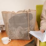 Mesh strandtas, bruin, XX-Large