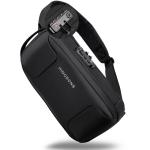 Crossbody tas voor mannen en vrouwen kleine crossbody casual reizen kleine sport wandelen fietsen dag tas (lichtblauw), zwart, Tsa Lock Bag, Zwart