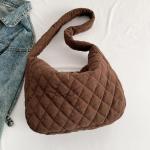 Schoudertas voor dames, handtas, corduroy tassen, grote shopper, tote bag, schoudertas, casual crossbody tas voor school, kantoor, werk, reizen, uitstapjes, winkelen, 01-Zwart, Lar