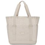 Smilla Strandtas met ritssluiting voor dames en heren, gezinsvakantie, sport, zwemmen, boodschappentas van gerecycled PET, waterafstotend, Zand Patroon, Eén maat