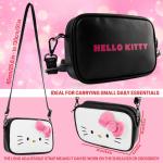 Hello Kitty Schoudertas met afneembare riem, binnenvak en ritssluiting, cadeaus voor meisjes, wit