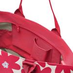 Shopper e1 - grote tas - ruimte voor kleine en grote boodschappen, Daisy Red, Eén maat, Retro
