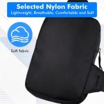 Schoudertas, crossbodytas voor dames en heren, waterdichte borsttas, herentas met ritssluiting, schouderrugzak voor kamperen, reizen, outdoorsport, S, Small