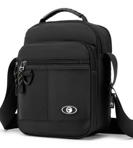 BAGZY Lichte schoudertassen heren handtas mannen schoudertas heren tas om te hangen dagrugzak zakelijke tas A4 documenten boeken tas voor iPad werk dagelijkse reizen