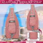 ZOMAKE Borstzak Sling Bag voor heren, diefstalbestendig, crossbody tas voor mannen en vrouwen, schoudertas voor outdoor, fietsen, reizen, wandelen