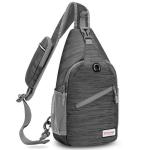 ZOMAKE Borstzak Sling Bag voor heren, diefstalbestendig, crossbody tas voor mannen en vrouwen, schoudertas voor outdoor, fietsen, reizen, wandelen