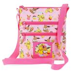 Pokémon Pikachu Eevee Schoudertas voor meisjes, modieuze tassen voor meisjes en jongeren, originele geschenken, officiële merchandising, roze, Roze Aop, One size