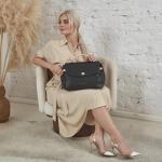Ella dames hand- en schoudertas vintage, Bruin