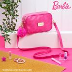 Barbie Schoudertas voor meisjes met afneembare riem, binnenvak en rits - geschenken, roze