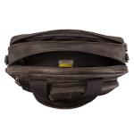, Laos Schoudertas voor heren, bruin, 38x10x30 cm, Schoudertas